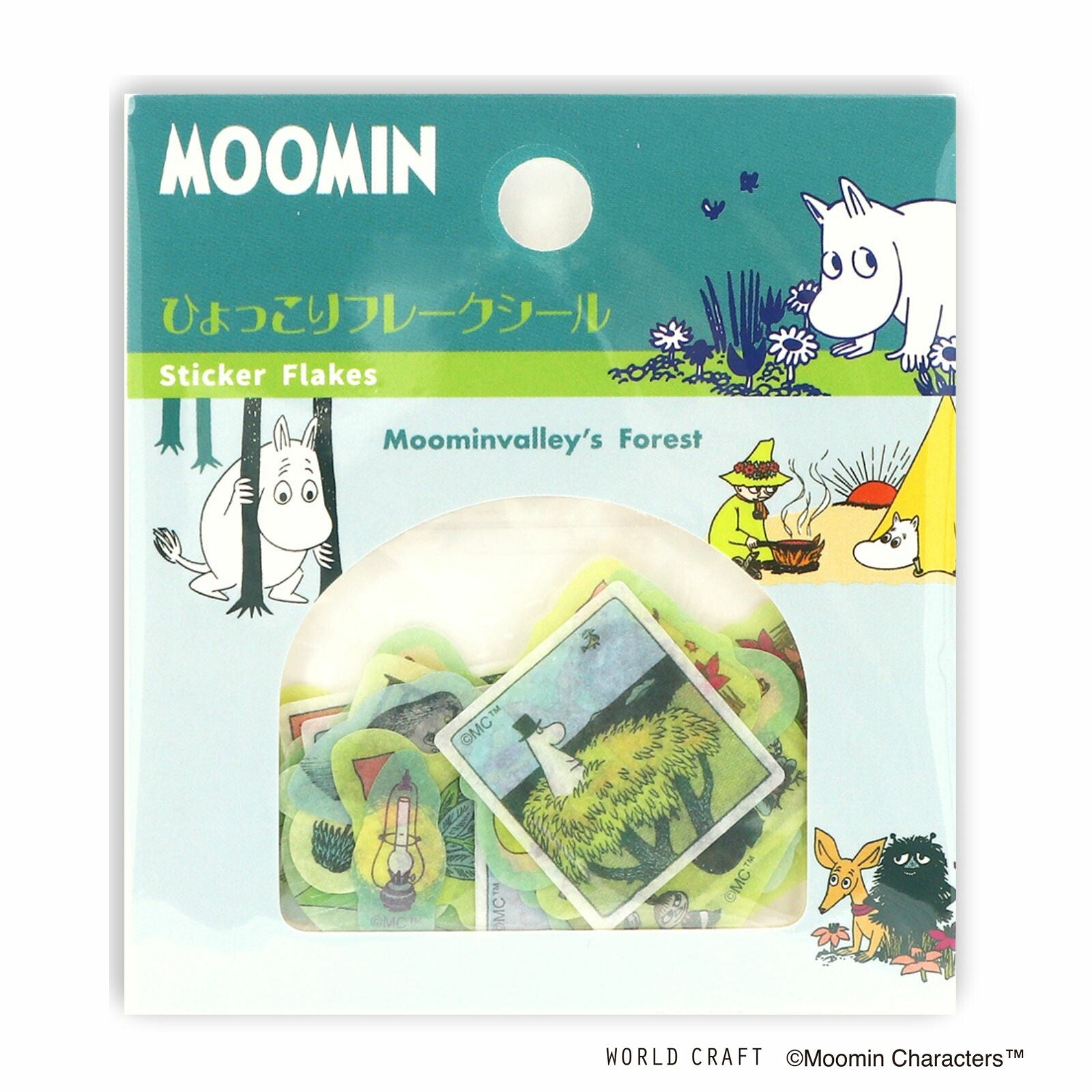 Muumi Washi Deco Sticker Flakes Moominvalley's Forest