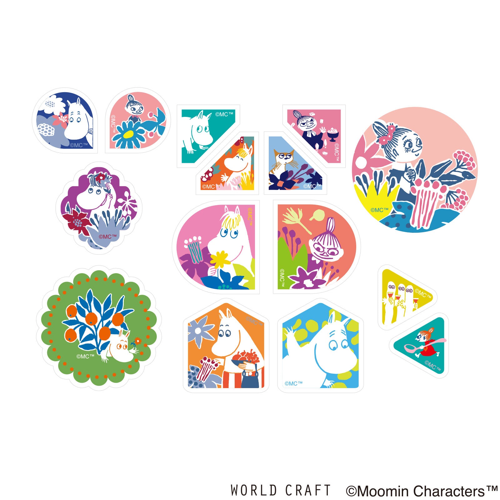 Muumi Washi Deco Sticker Flakes Moominvalley's Forest 2