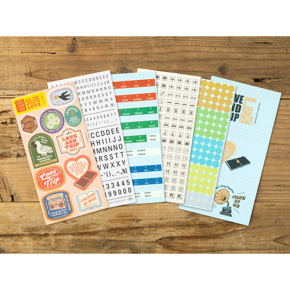 Traveler's Notebook 2025 Diary Customized Sticker set