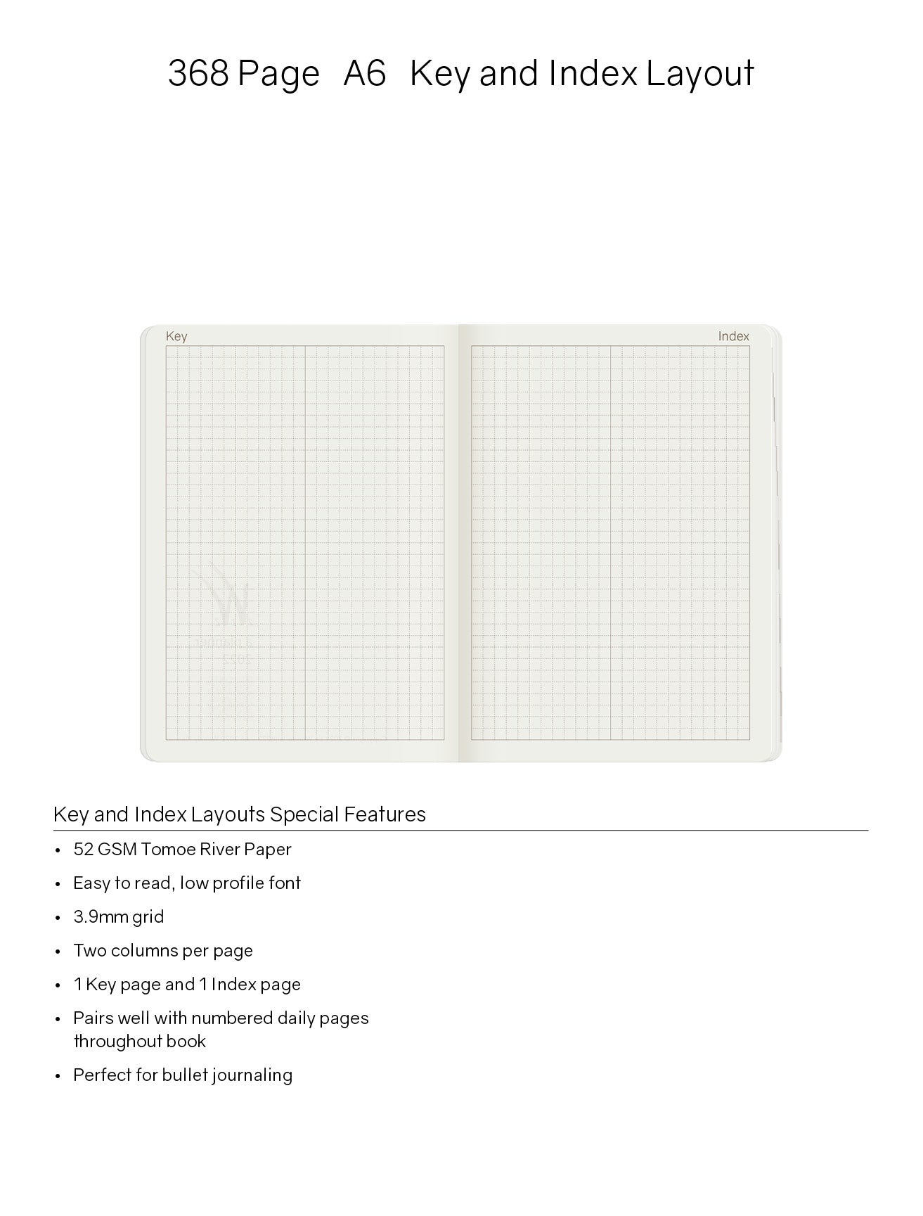 A6 Notebook Pumice (Cream) (368 pages) Tomoe River