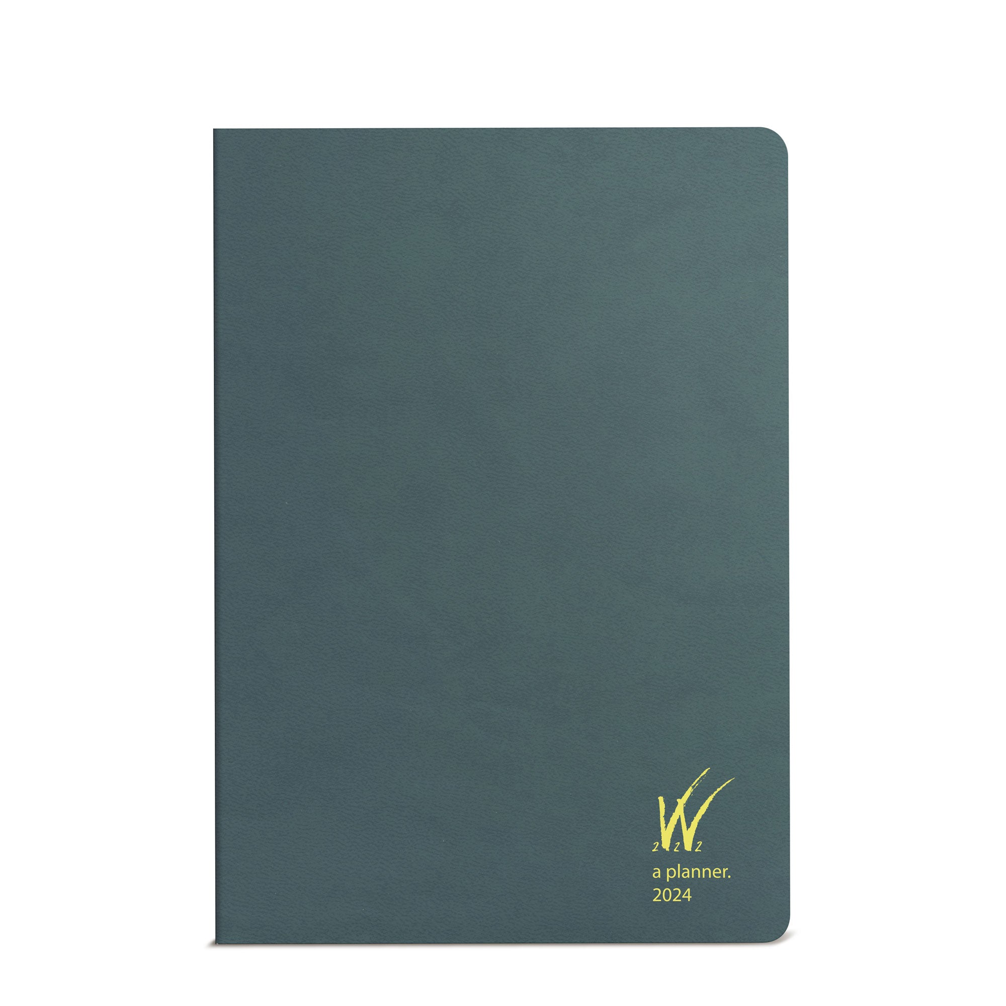 2024 A5 Weekly Planner (Stacked Weekends) -Everygreen (Dark Green) 52gsm Tomoe River Paper