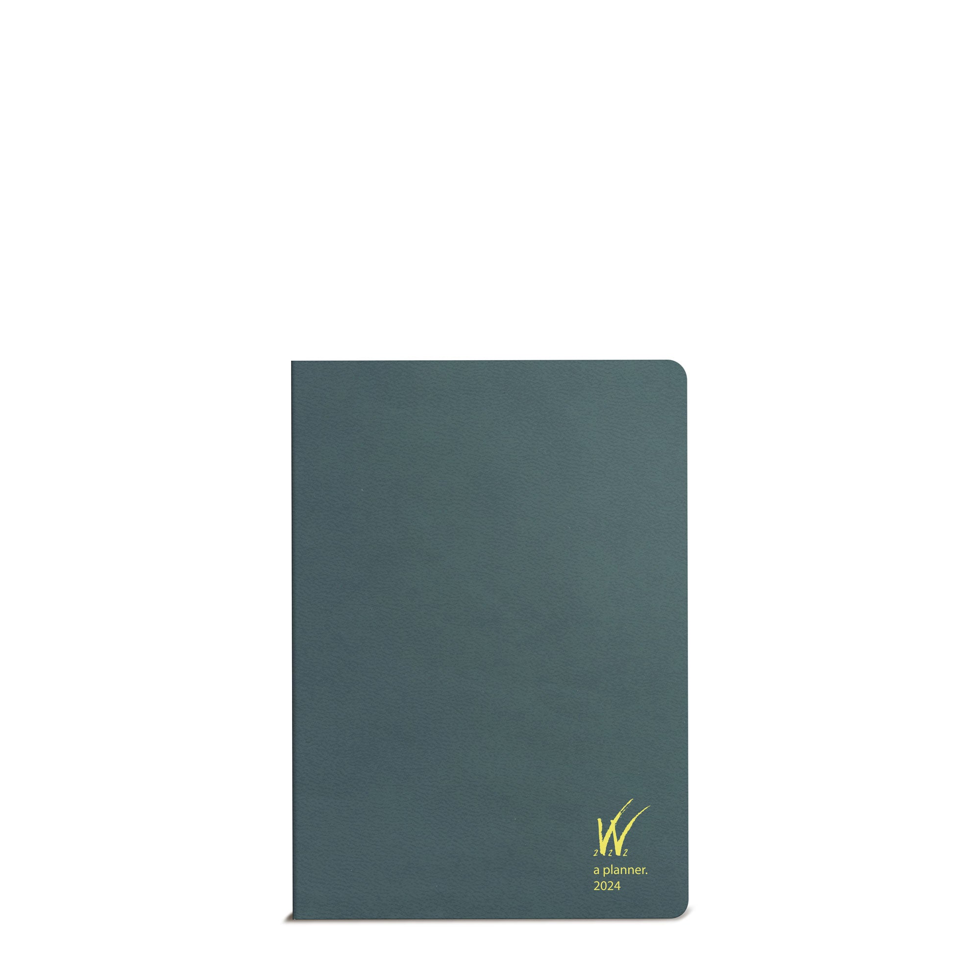 2024 A6 Weekly Planner - Evergreen (Dark Green)- 52gsm Tomoe River Paper (Stacked Weekends)