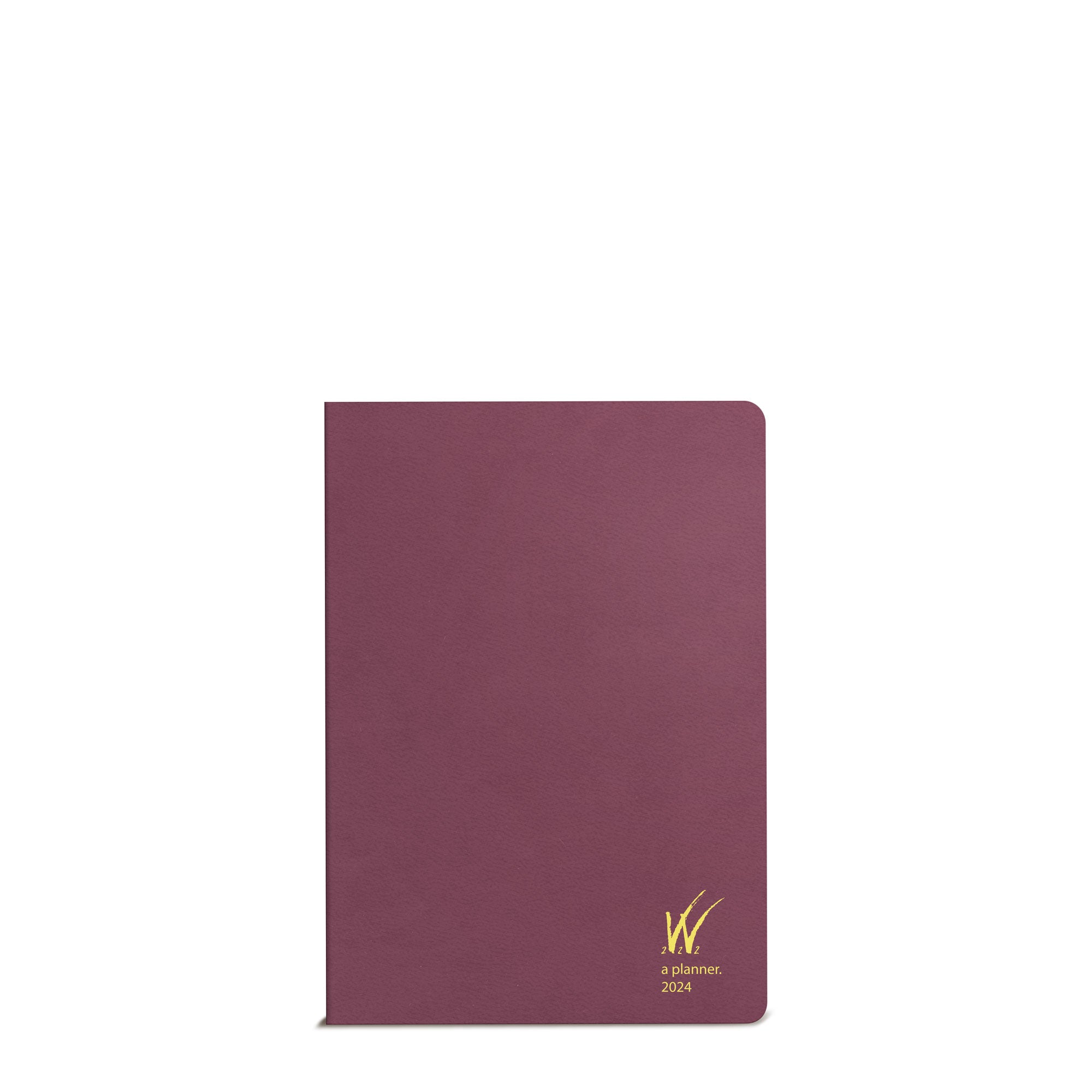 2024 A6 Weekly Planner - Wild Berry (Bordeaux) - 52gsm Tomoe River Paper (Stacked Weekends)