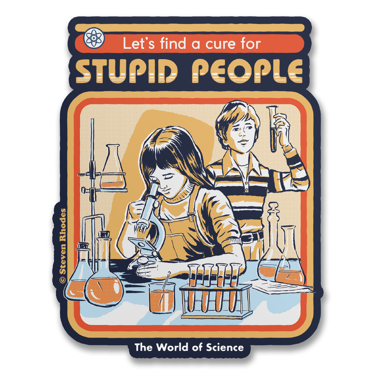 Steven Rhodes Vinyylitarra Let's Find The Cure For Stupid People