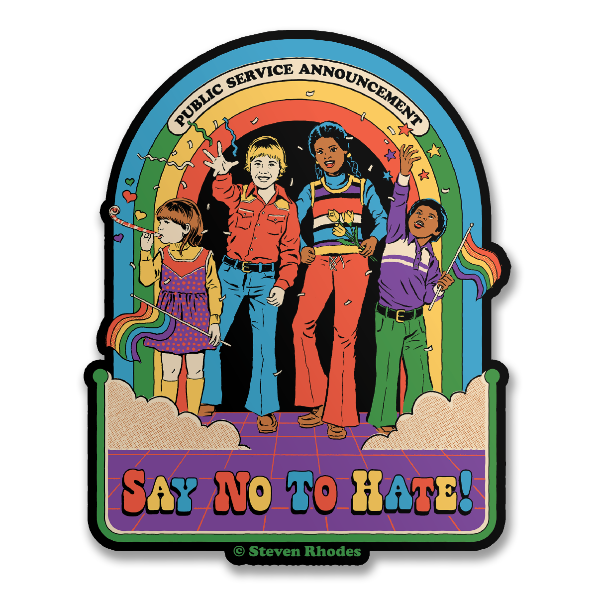 Steven Rhodes Vinyylitarra Say No To Hate