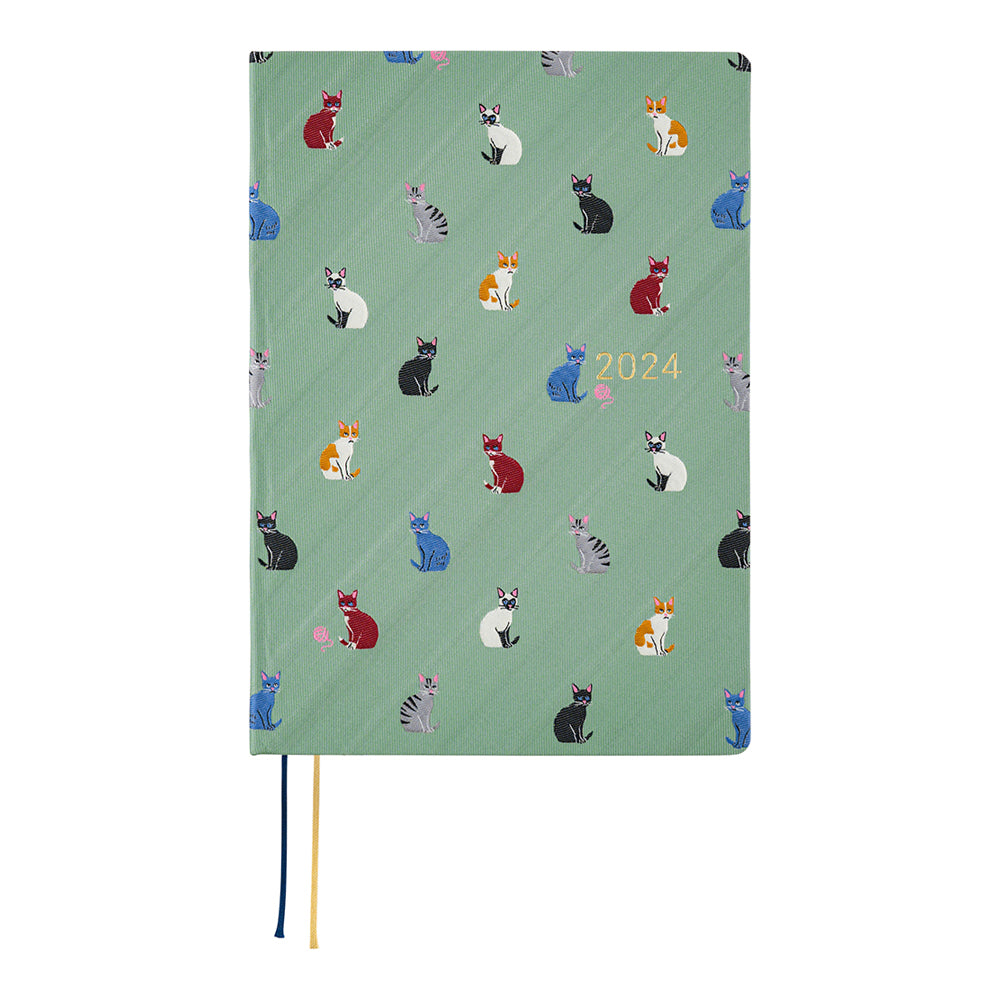 Hobonichi HON A5 2024 ENG Bow & Tie: Cats & Me
