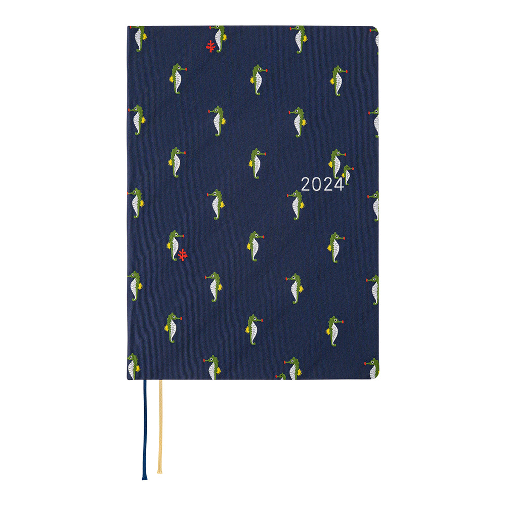 Hobonichi HON A5 2024 ENG Bow & Tie: Tiny Dragons