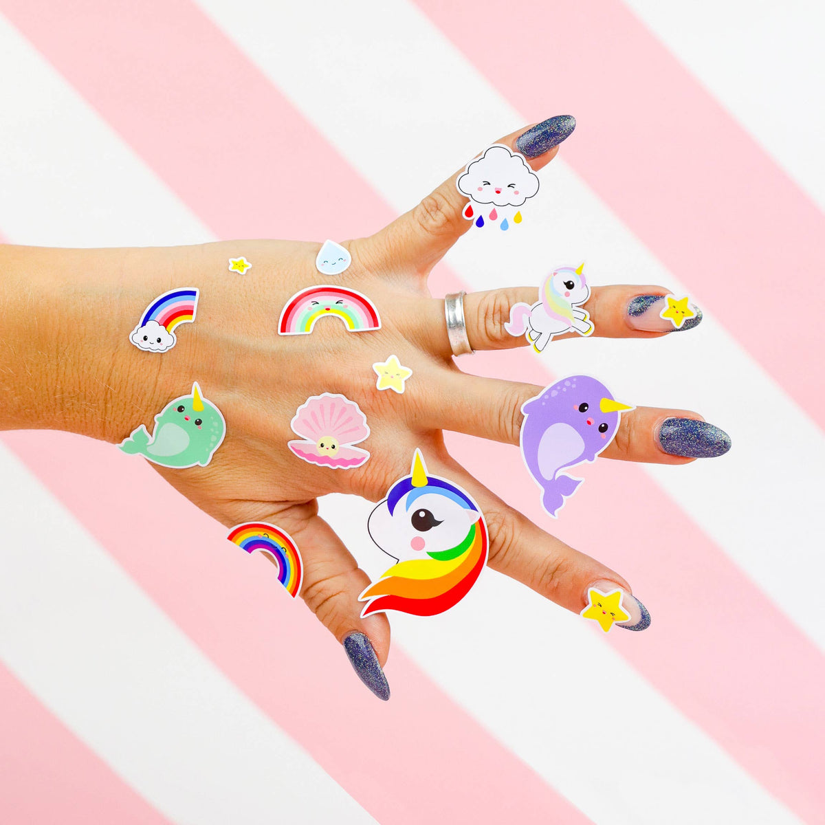 Vinyylitarra-arkki Unicorn Narwhal Rainbow