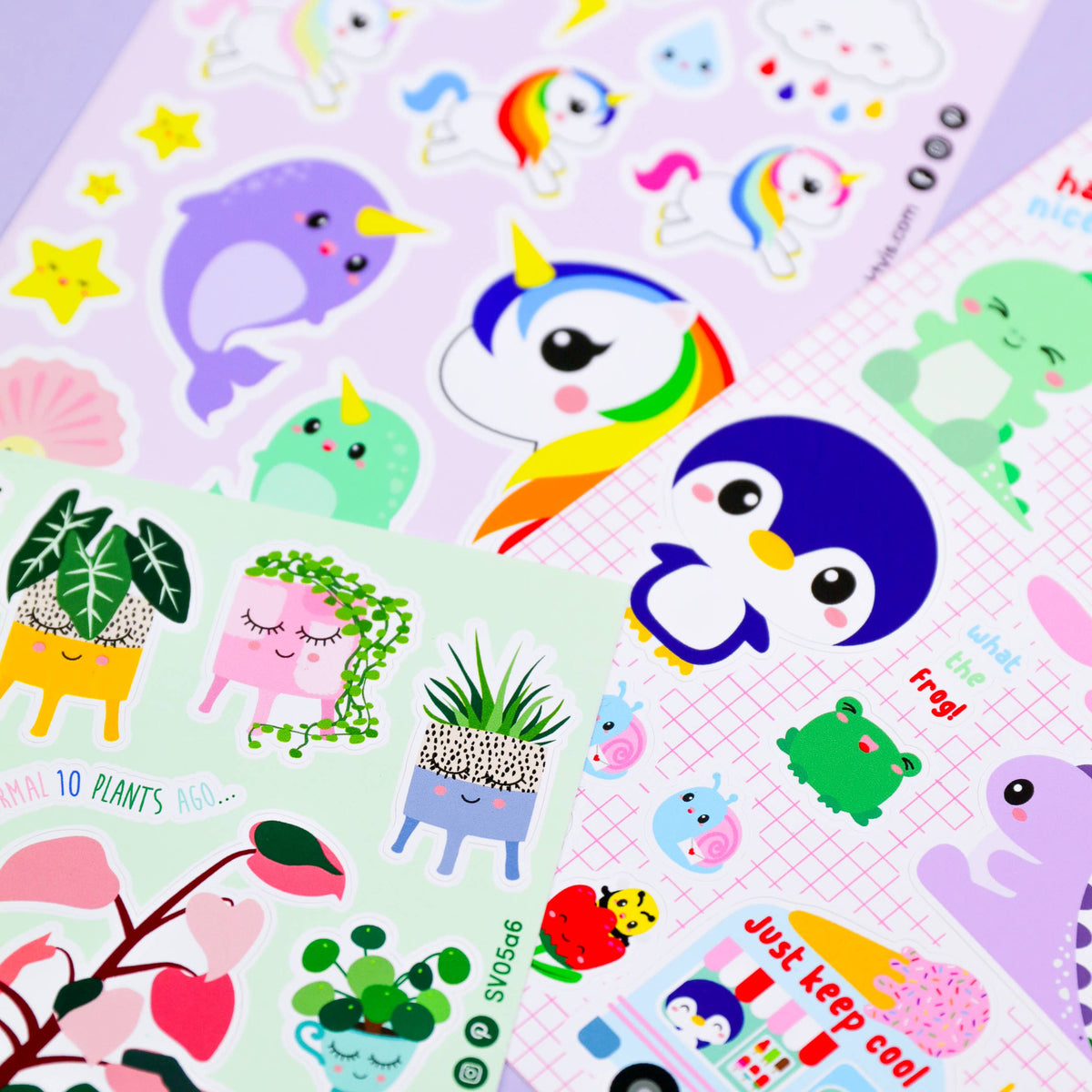 Vinyylitarra-arkki Unicorn Narwhal Rainbow
