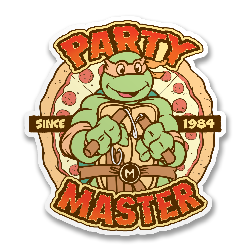 Teenage Mutant Ninja Turtles Vinyylitarra Party Master Since 1984