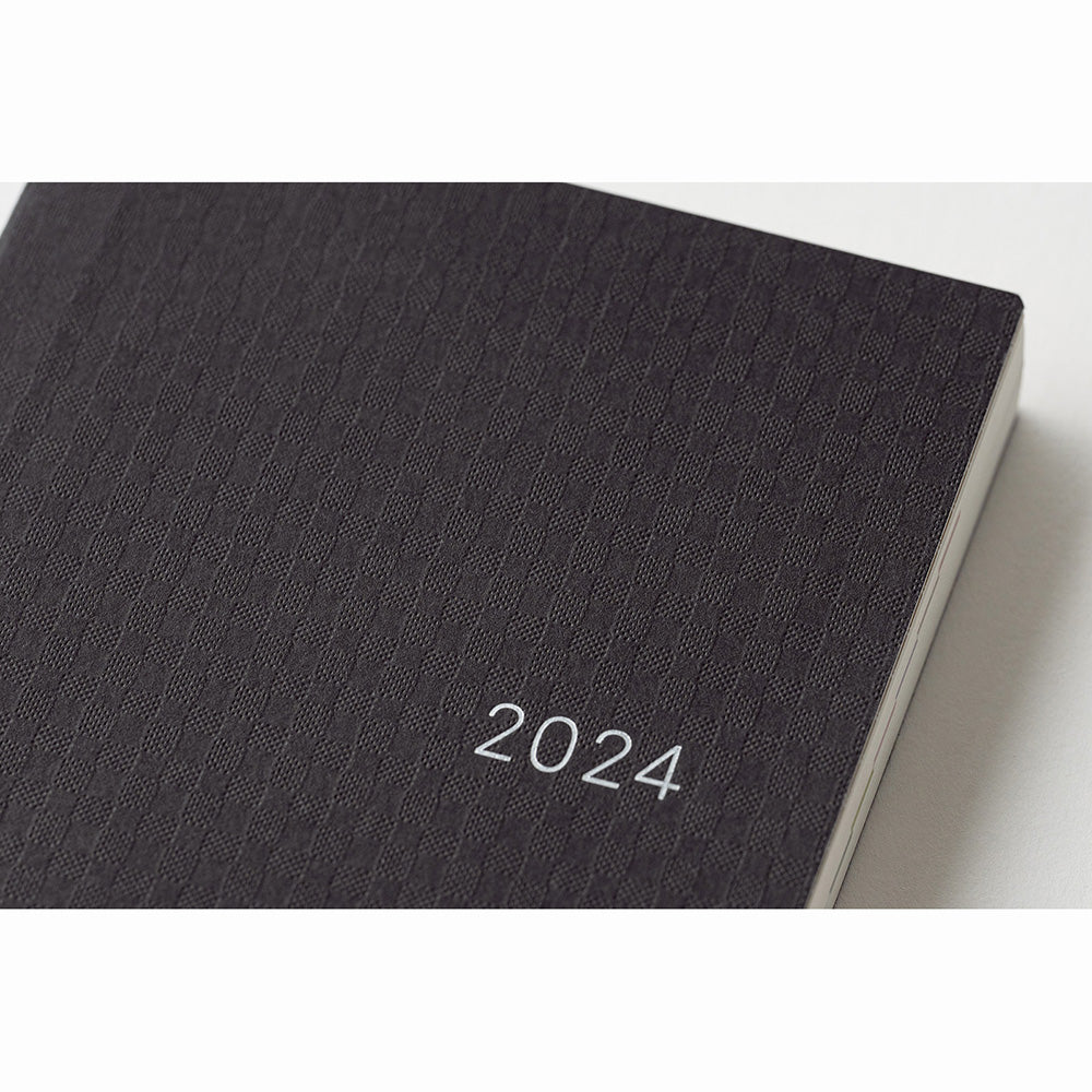 Hobonichi HON A6 2024 Paper Series: Black Gingham