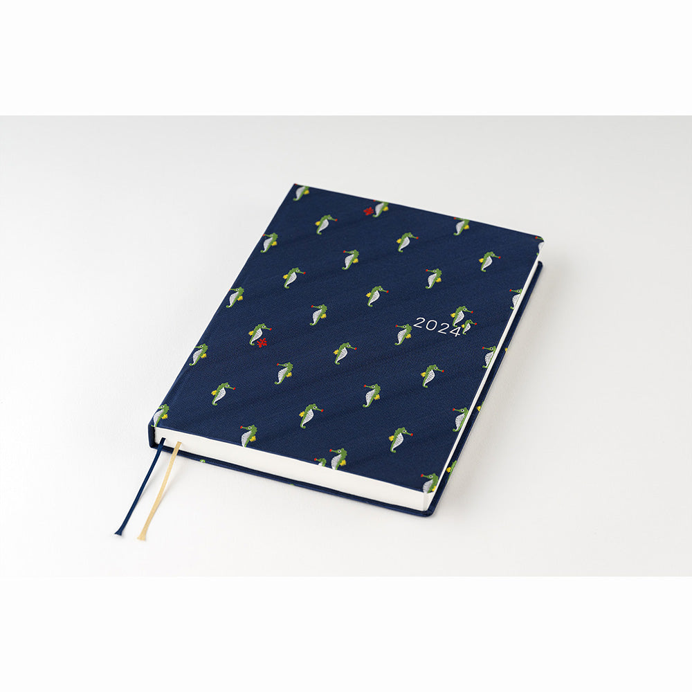 Hobonichi HON A5 2024 ENG Bow & Tie: Tiny Dragons