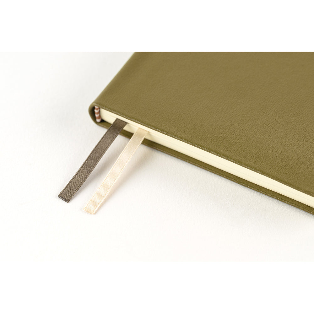Hobonichi Weeks Leather: Olive Green 2024 ENG