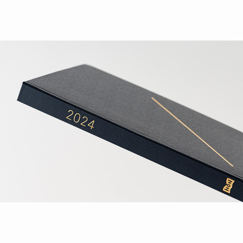 Hobonichi HON A5 2024 ENG Slash (Navy)