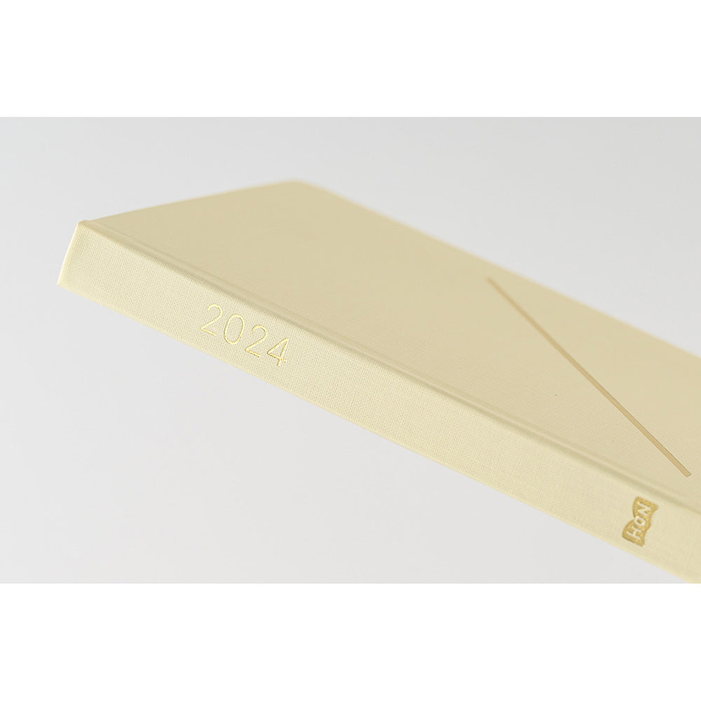 Hobonichi HON A5 2024 ENG Slash (Ivory)