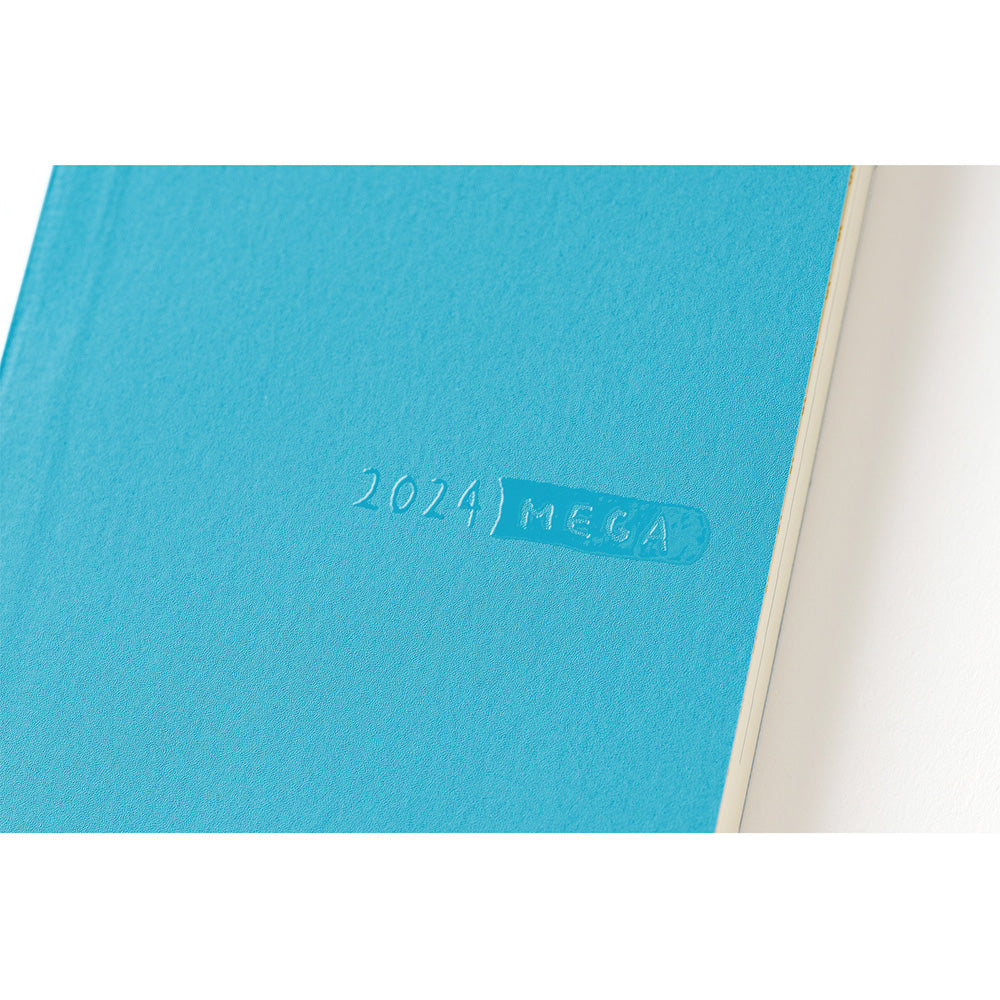 Hobonichi Mega Weeks Sneaker: Aqua Blue 2024 ENG