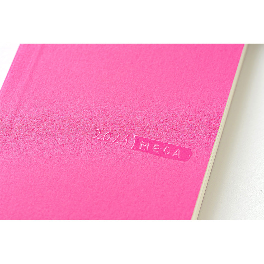 Hobonichi Mega Weeks Sneaker: Raspberry 2024 ENG
