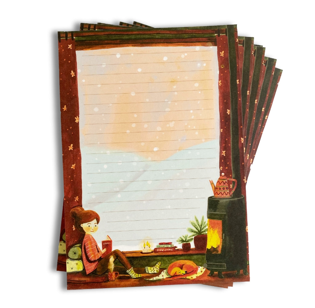 A5 Letter Pad Cozy Winter