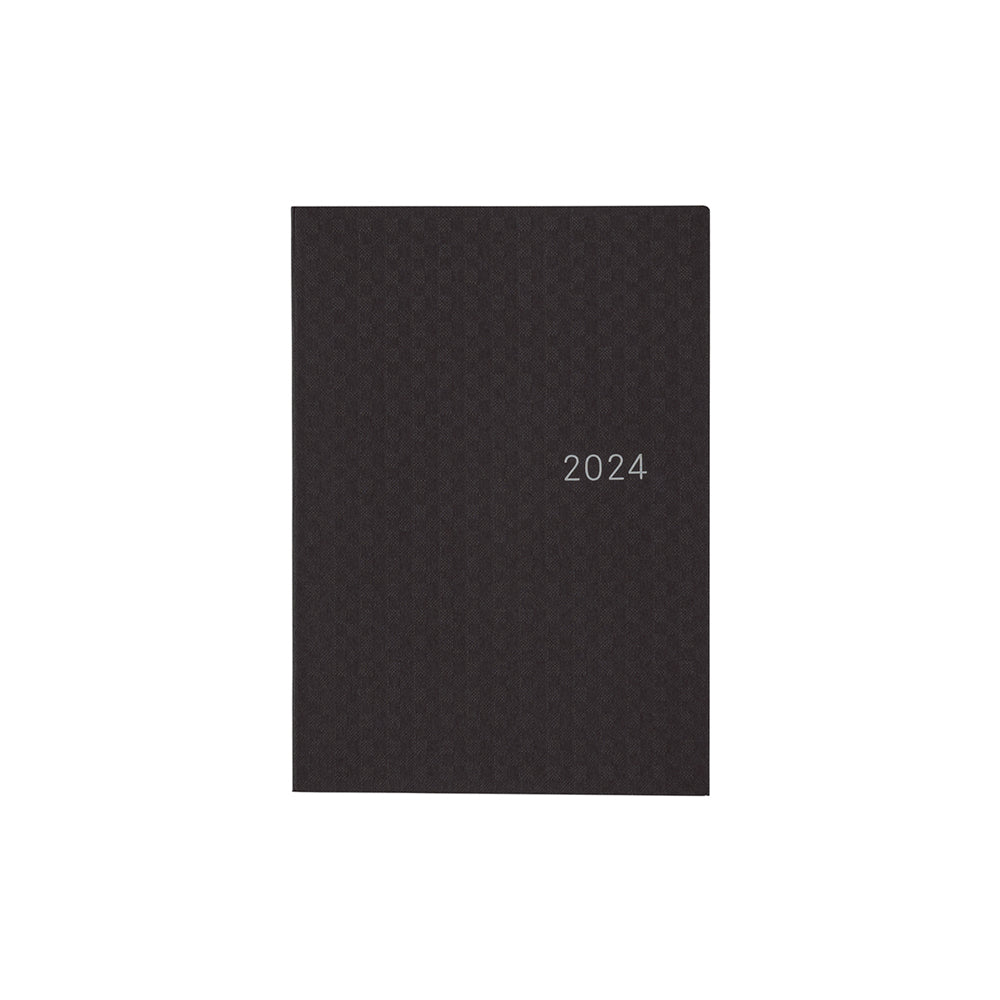 Hobonichi HON A6 2024 Paper Series: Black Gingham