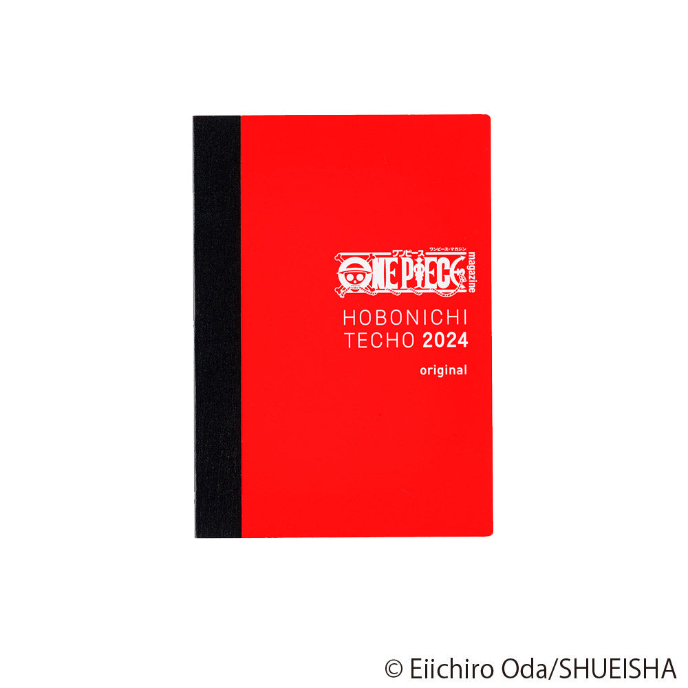 Hobonichi Techo A6 Original Book - One Piece Edition 2024 JPN Special edition in collaboration with manga One Piece. Hobonichi A6 Original is the Japanese edition of beloved Hobonichi techo A6 size planner. It has the same basic features as A6 planner; one page for each day from January to December 2024, Monday start, daily quotes, lay-flat binding, amazing Tomoe River paper etc.