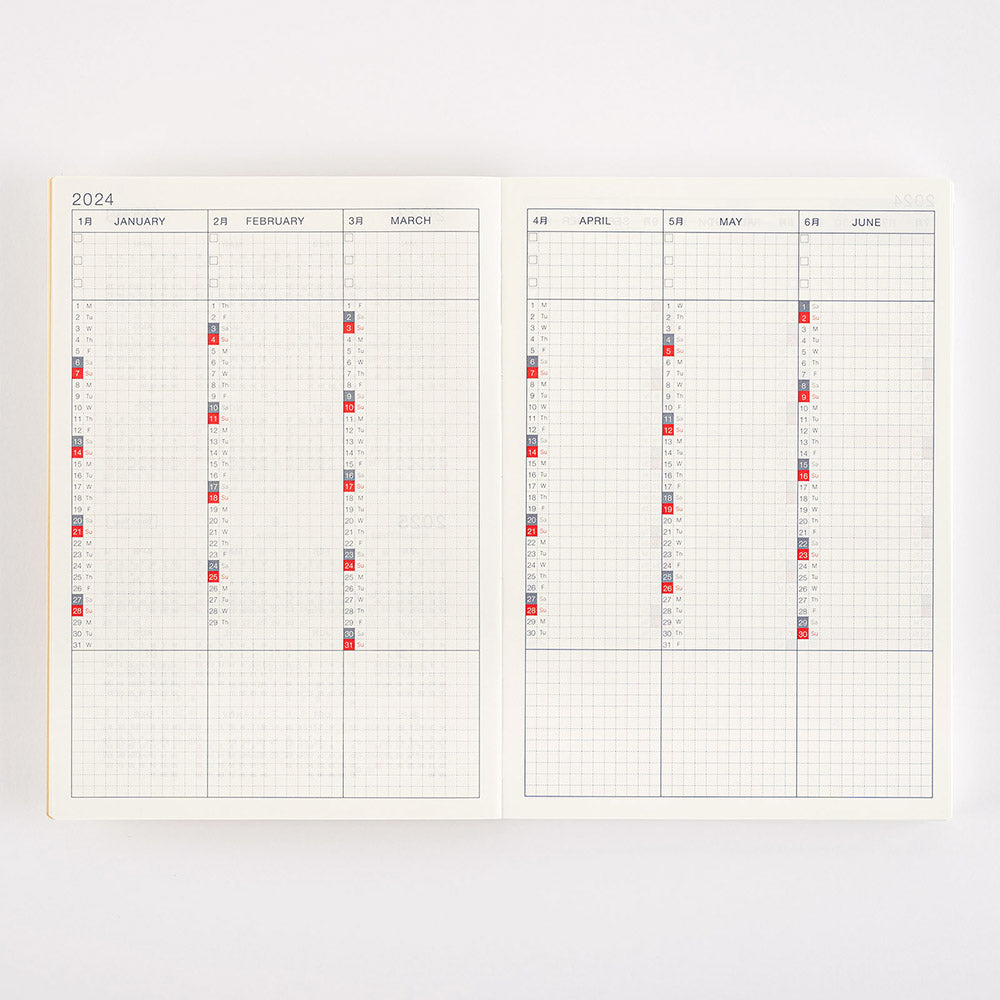 Hobonichi A5 Cousin Book 2024 ENGLISH version
