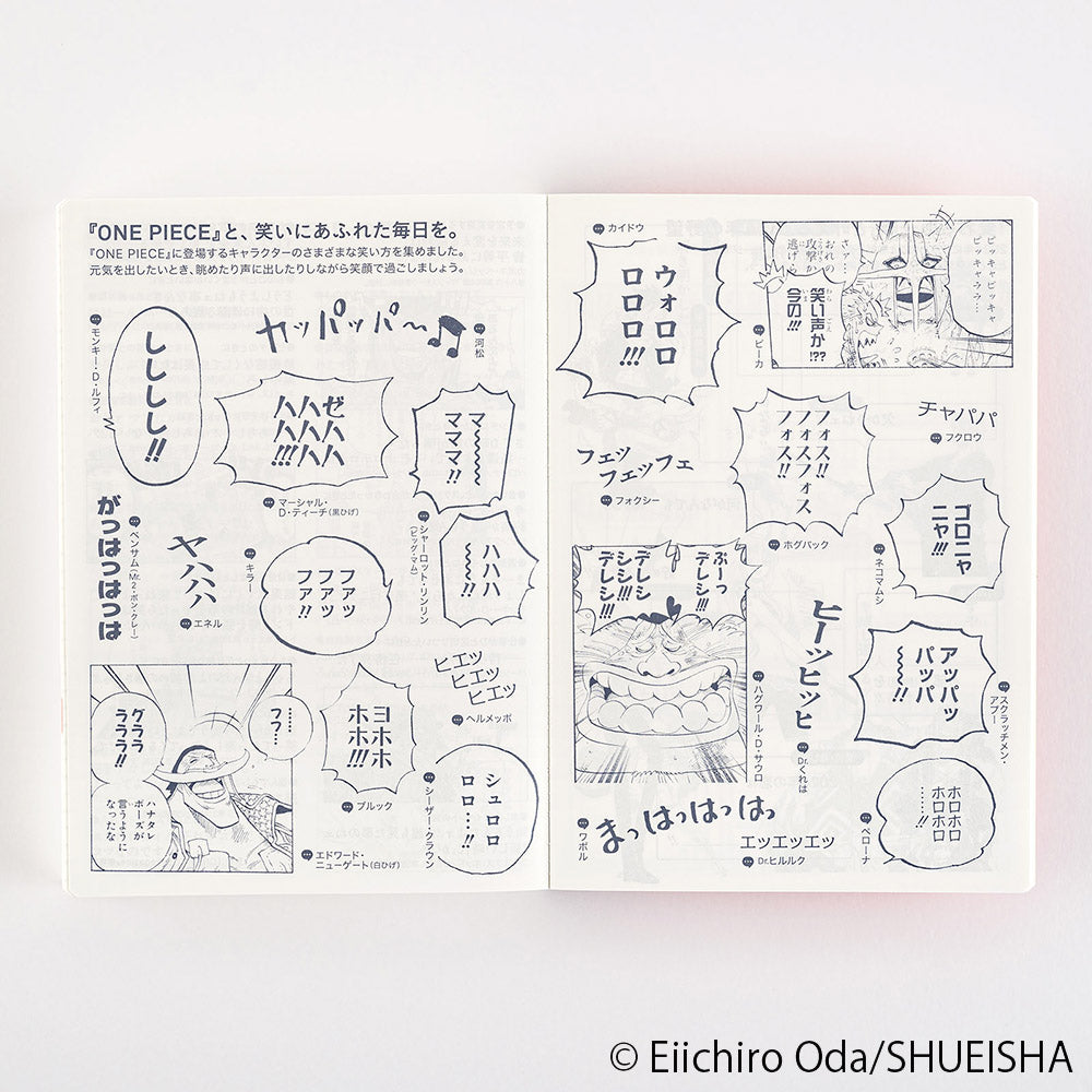Hobonichi Techo A6 Original Book - One Piece Edition 2024 JPN Special edition in collaboration with manga One Piece. Hobonichi A6 Original is the Japanese edition of beloved Hobonichi techo A6 size planner. It has the same basic features as A6 planner; one page for each day from January to December 2024, Monday start, daily quotes, lay-flat binding, amazing Tomoe River paper etc.