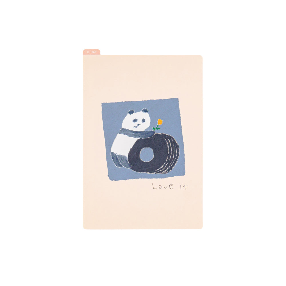 Hobonichi Jin Kitamura: Hobonichi Pencil Board for A6 Size (Love it (Panda)) This pencil board features pandas drawn by illustrator and children’s book author Jin Kitamura. The Hobonichi pencil boards are designed to use underneath the page you are writing on to keep your writing experience even smoother.