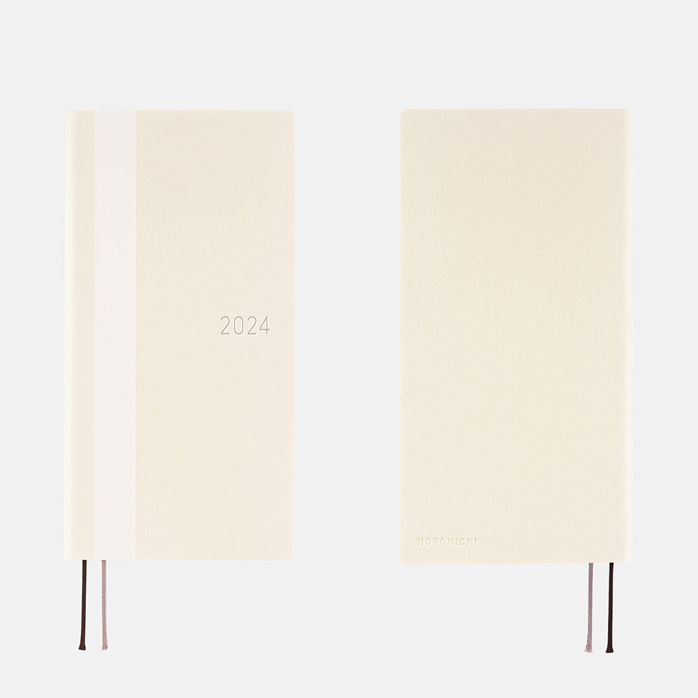 Hobonichi Weeks White Line: Ivory 2024 ENG