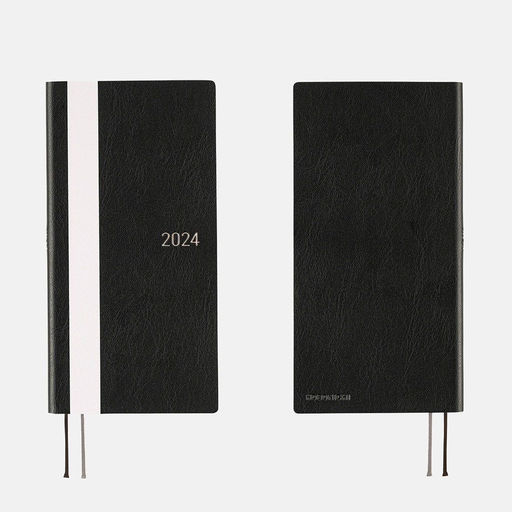 Hobonichi Weeks White Line: Black 2024 ENG