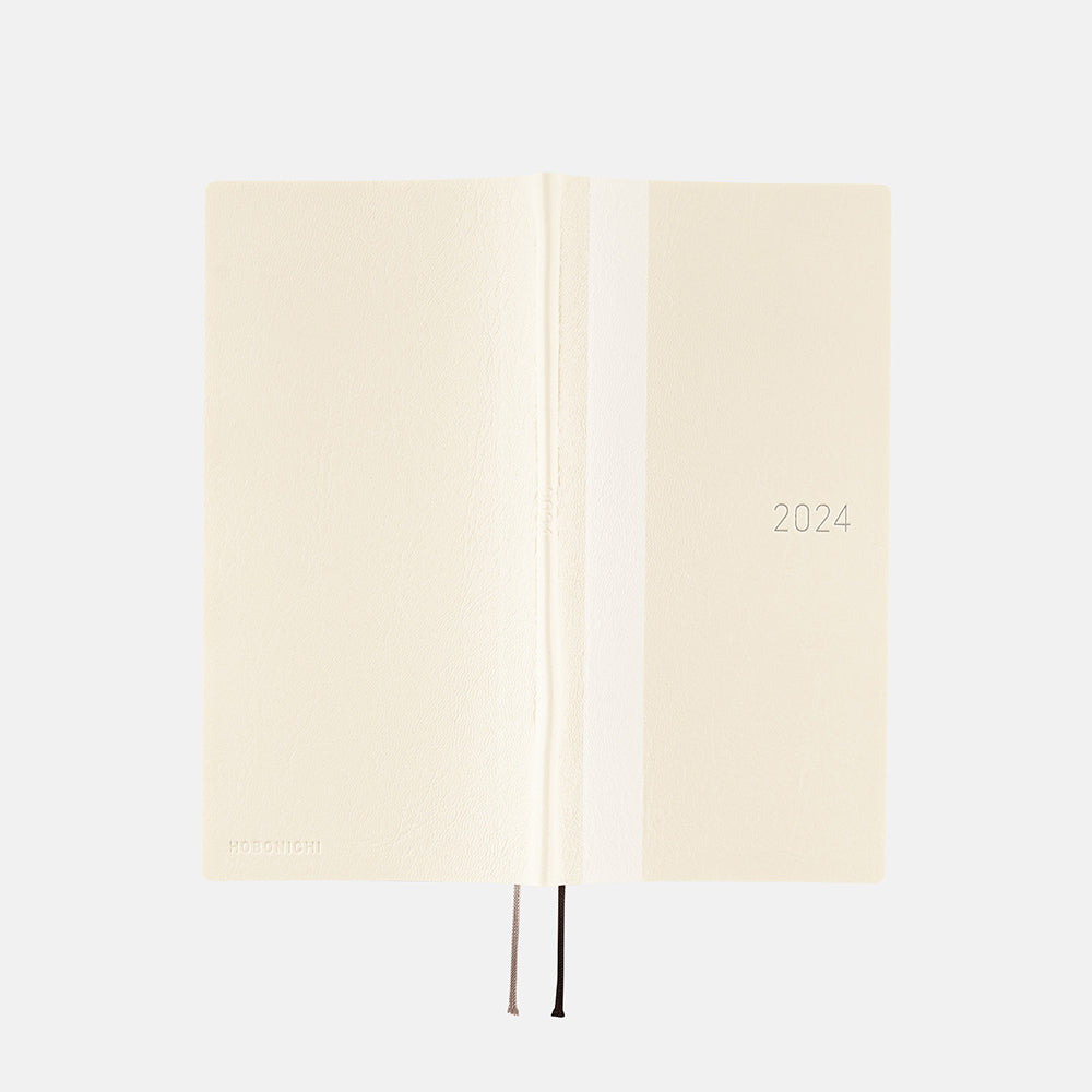 Hobonichi Weeks White Line: Ivory 2024 ENG