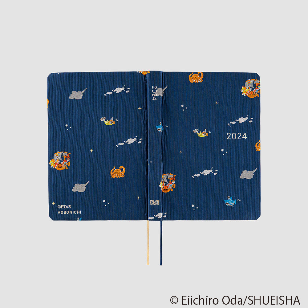 Hobonichi HON A6 2024 ONE PIECE magazine: Like the Sun JPN The Hobonichi Techo HON has a hardcover design already attached to the book. HON has the same basic features as A6 original; one page for each day from January to December 2024, Monday start, daily quotes, lay-flat binding, amazing Tomoe River paper etc.