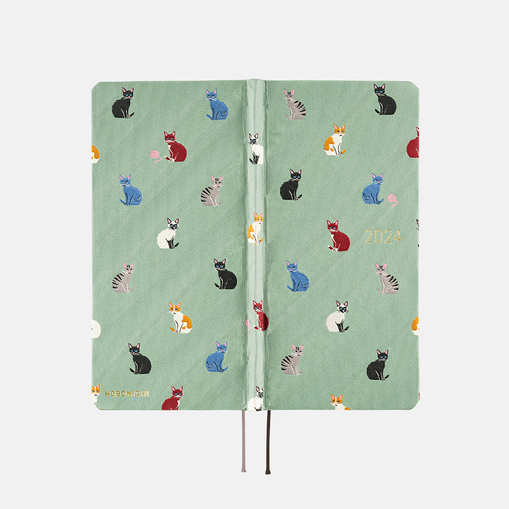 Hobonichi Weeks Bow & Tie: Cats & Me 2024 JPN