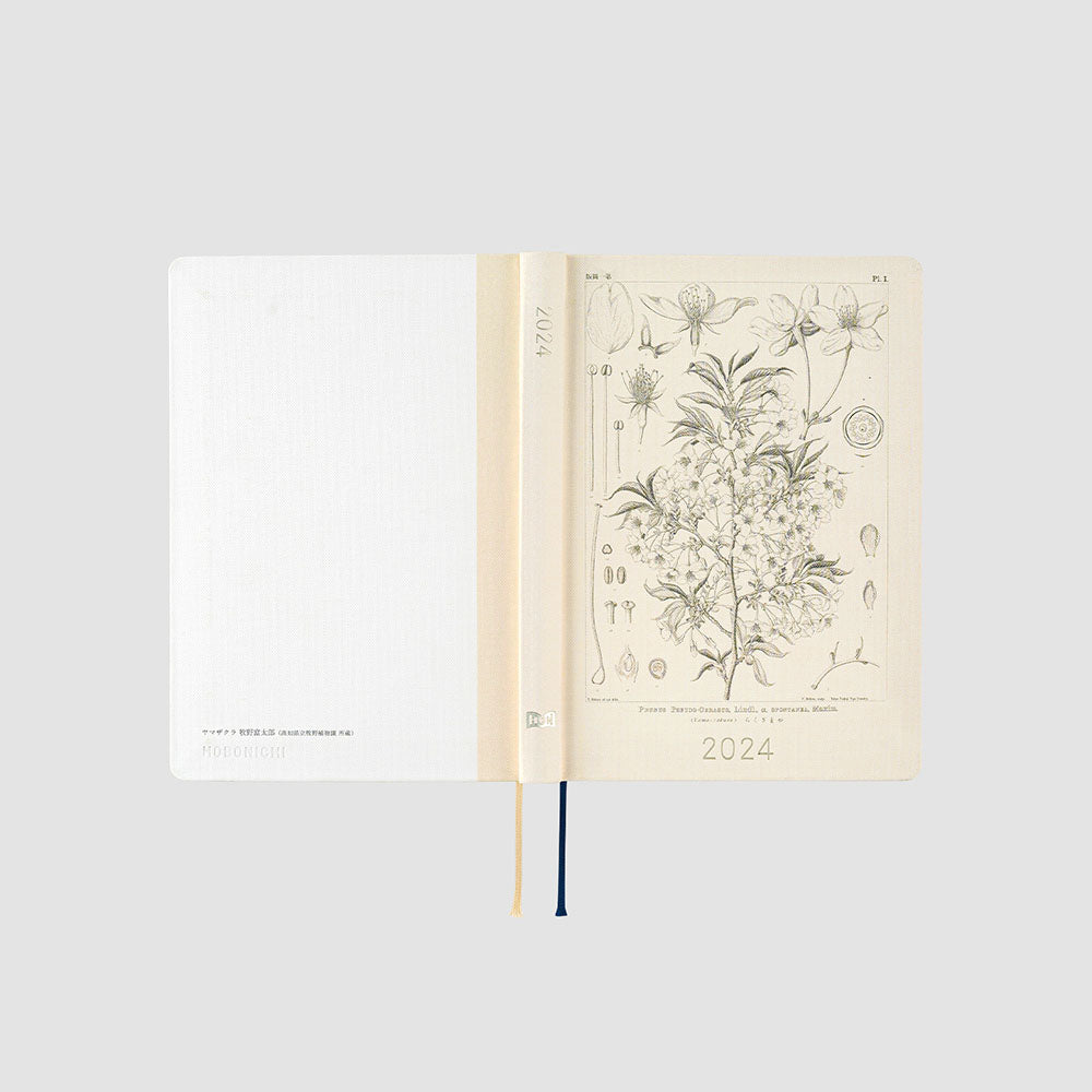 Hobonichi HON A6 2024 JPN Tomitaro Makino: Yamazakura