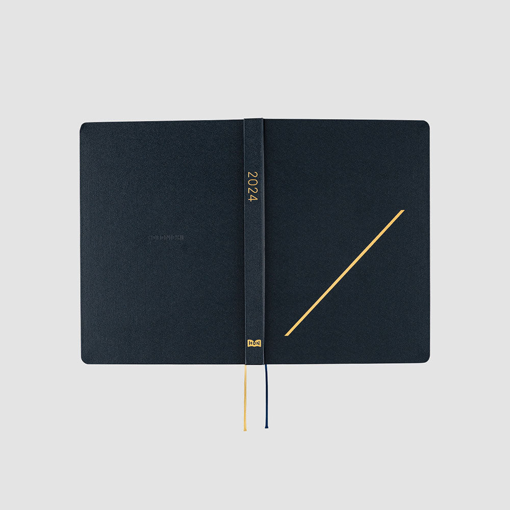 Hobonichi HON A5 2024 ENG Slash (Navy)