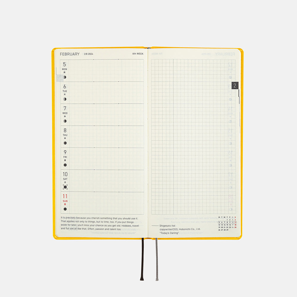 Hobonichi Weeks Colors: Poppin' Yellow 2024 ENGHobonichi Weeks Colors: Poppin' Yellow 2024 ENG