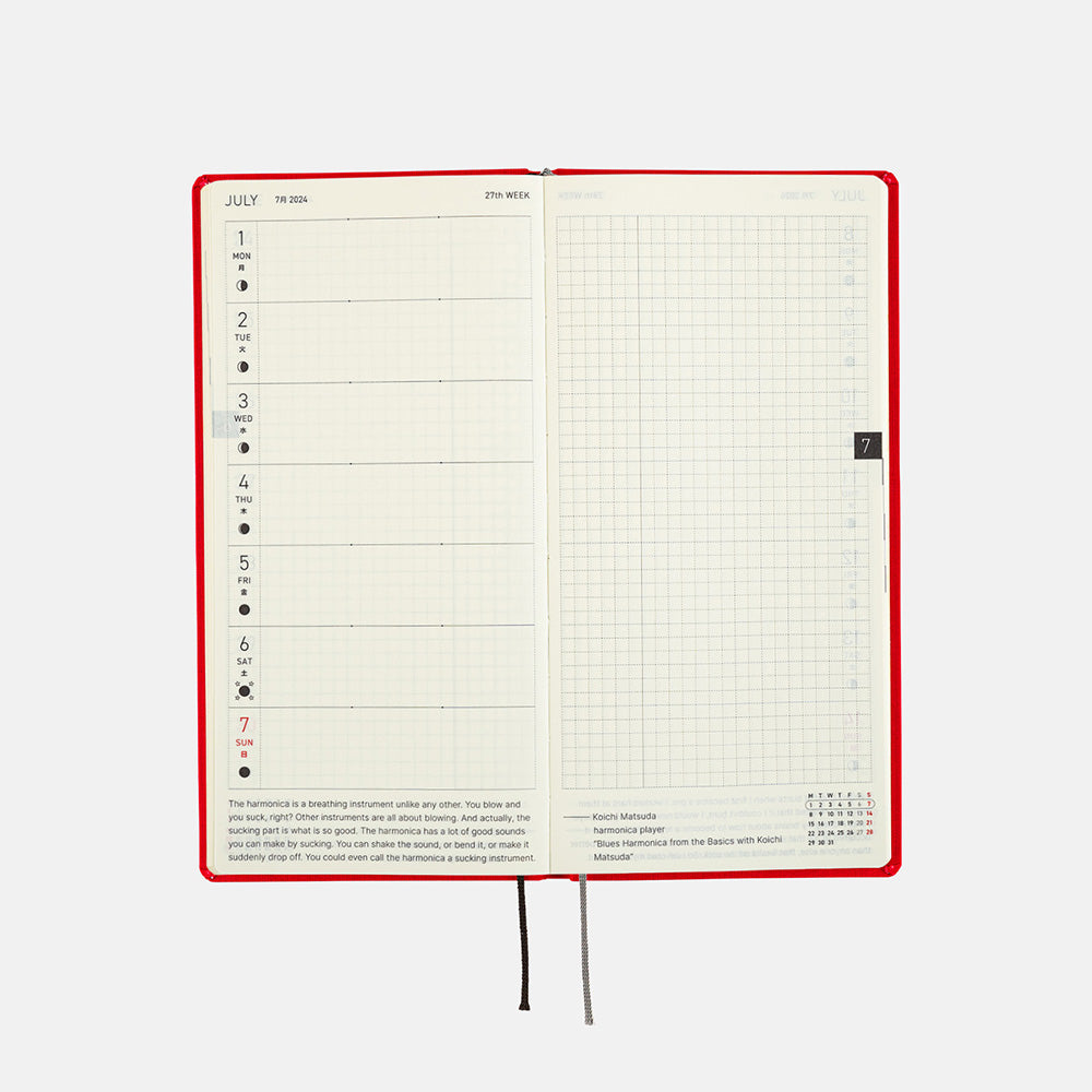 Hobonichi Weeks Colors: Sweet Apple 2024 ENG