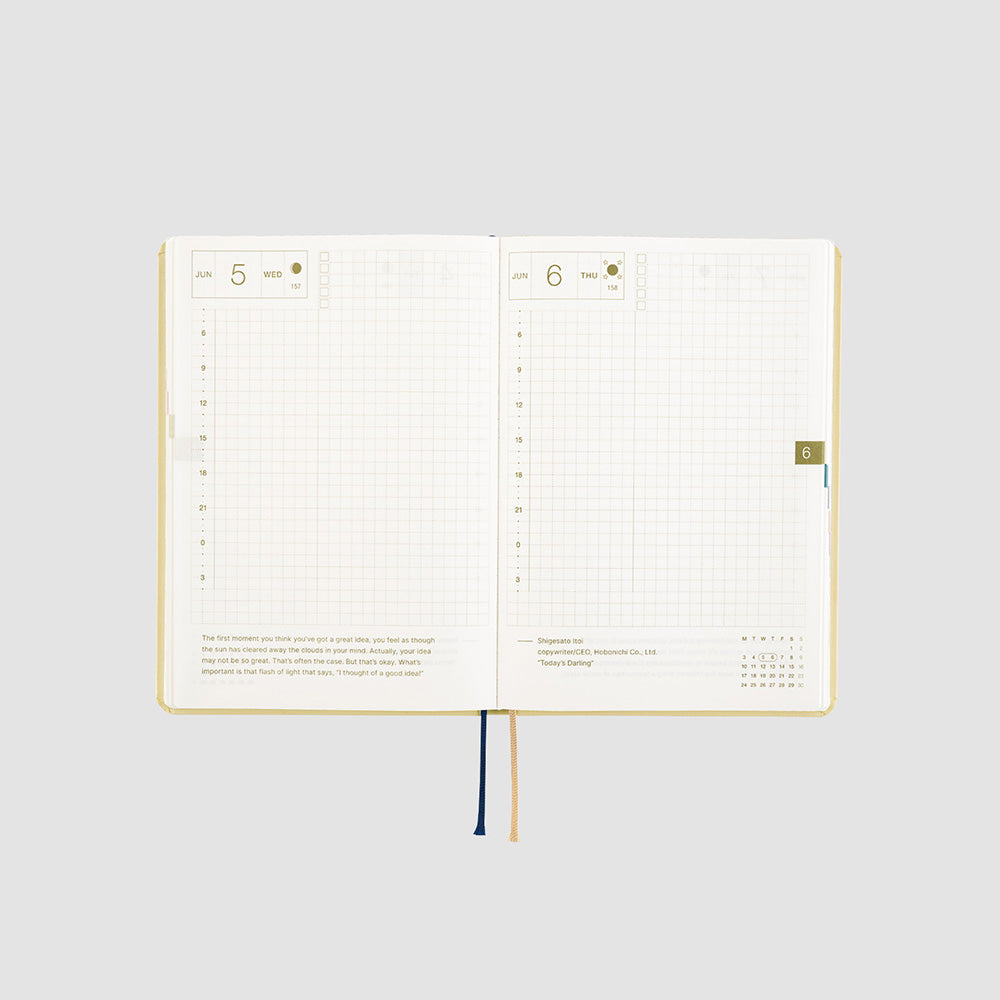 Hobonichi HON A6 2024 JPN Slash (Ivory)