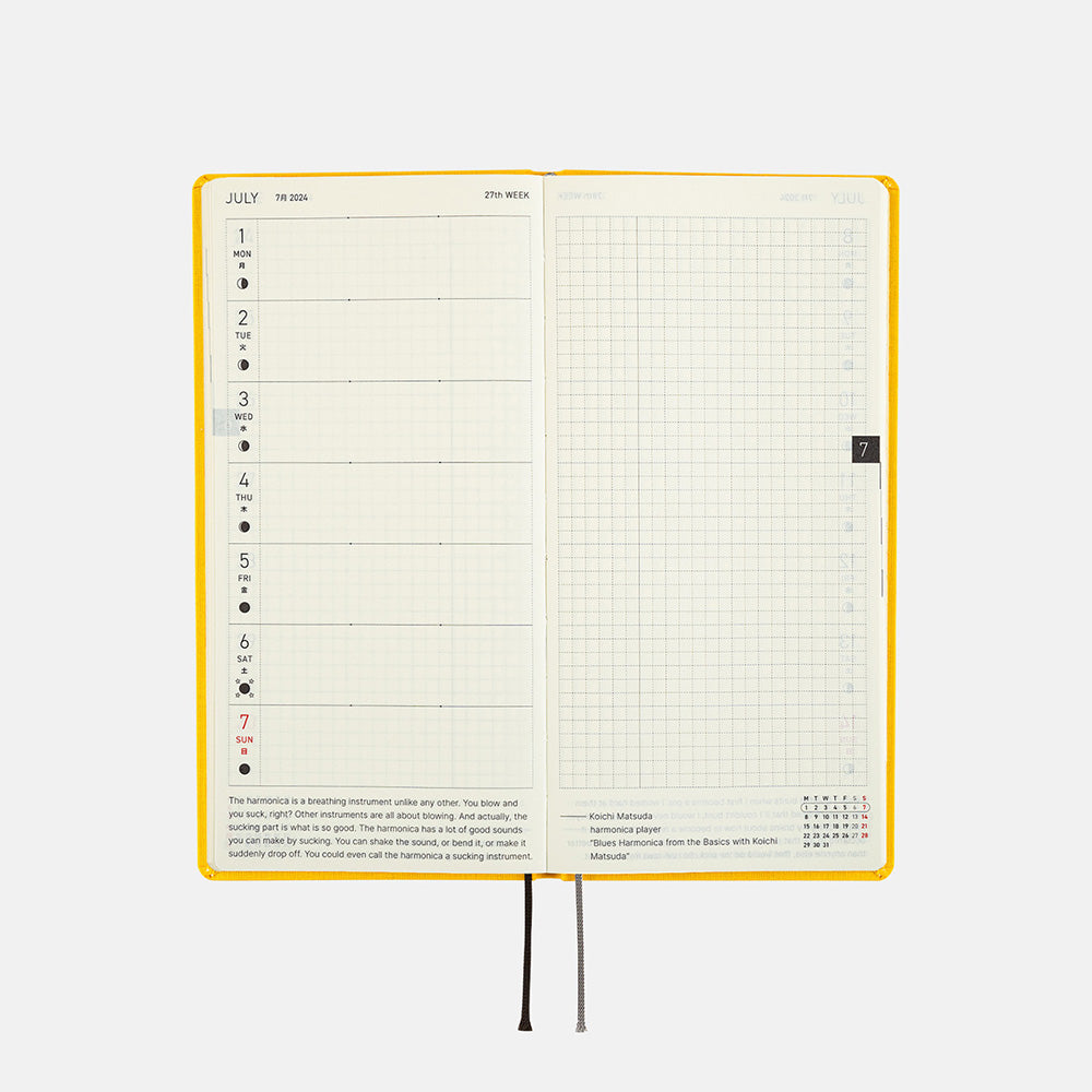 Hobonichi Weeks Colors: Poppin' Yellow 2024 ENG
