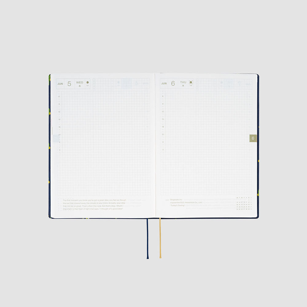 Hobonichi HON A5 2024 ENG Bow & Tie: Tiny Dragons