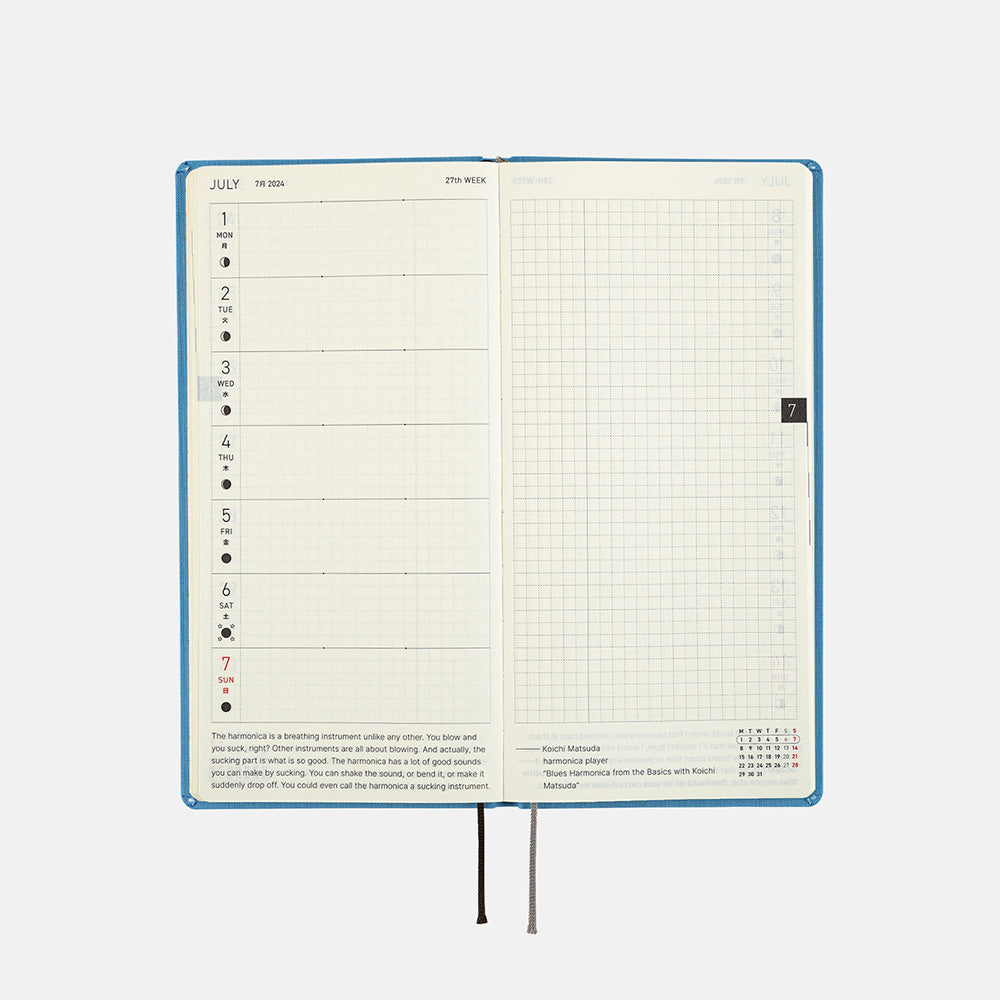 Hobonichi Weeks Colors: Celeste Blue 2024 ENG