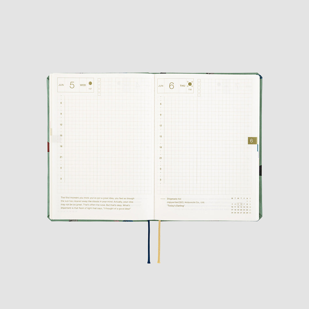 Hobonichi HON A6 2024 JPN Bow & Tie: Cats & Me