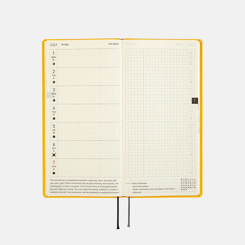 Hobonichi Mega Weeks Colors: Poppin' Yellow 2024 ENG