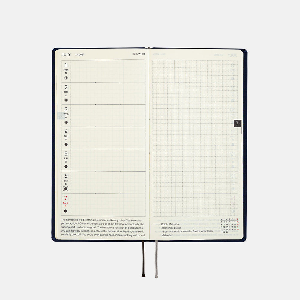 Hobonichi Weeks Colors: Deep Navy 2024 ENG