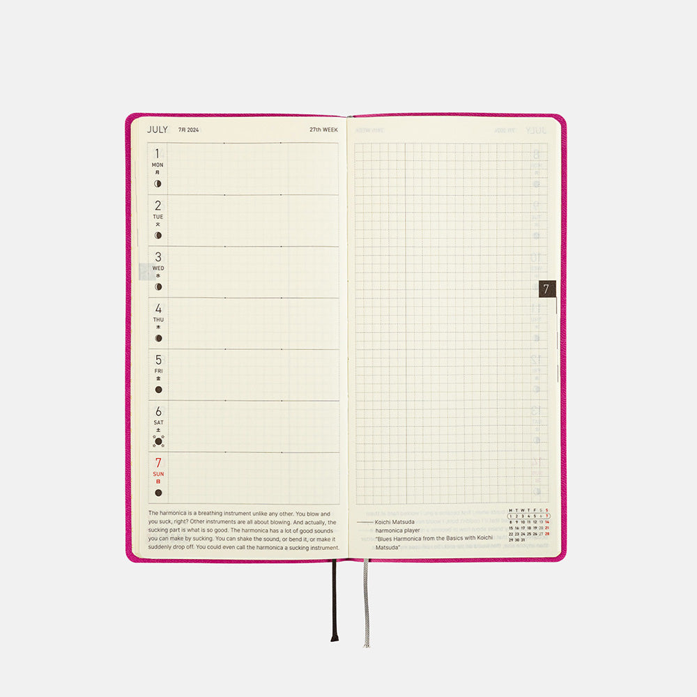 Hobonichi Weeks Smoth: Sangria 2024 ENG
