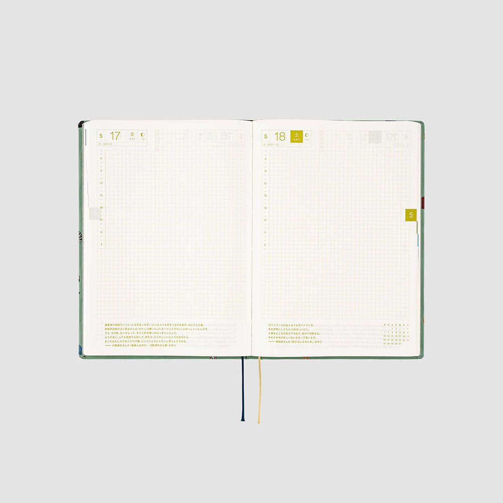 Hobonichi HON A5 2024 ENG Bow & Tie: Cats & Me