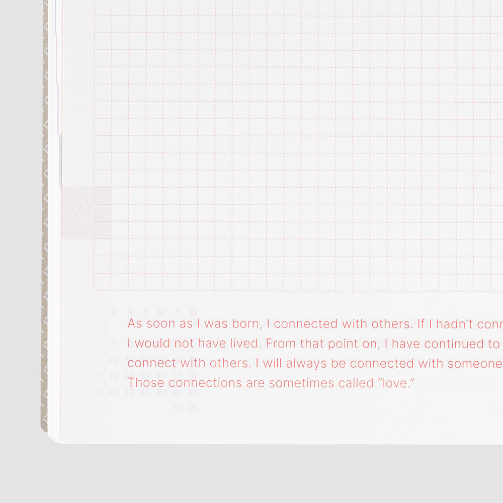 Hobonichi HON A5 2024 ENG Paper Series: Black Gingham