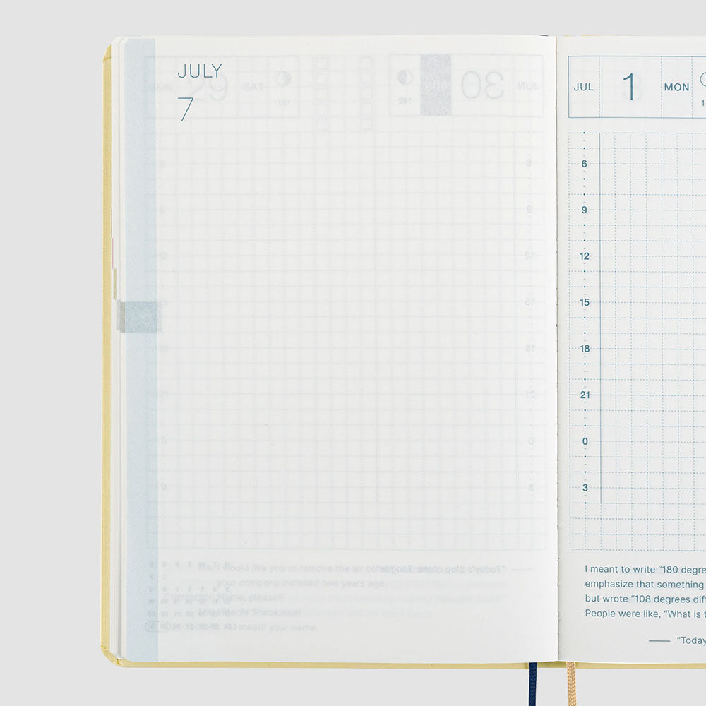 Hobonichi HON A6 2024 JPN Slash (Ivory)