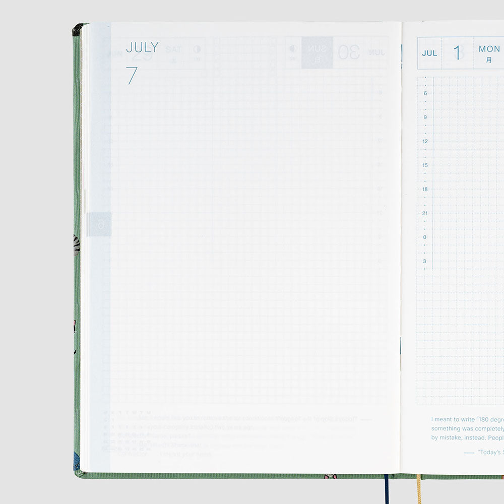 Hobonichi HON A5 2024 ENG Bow & Tie: Cats & Me