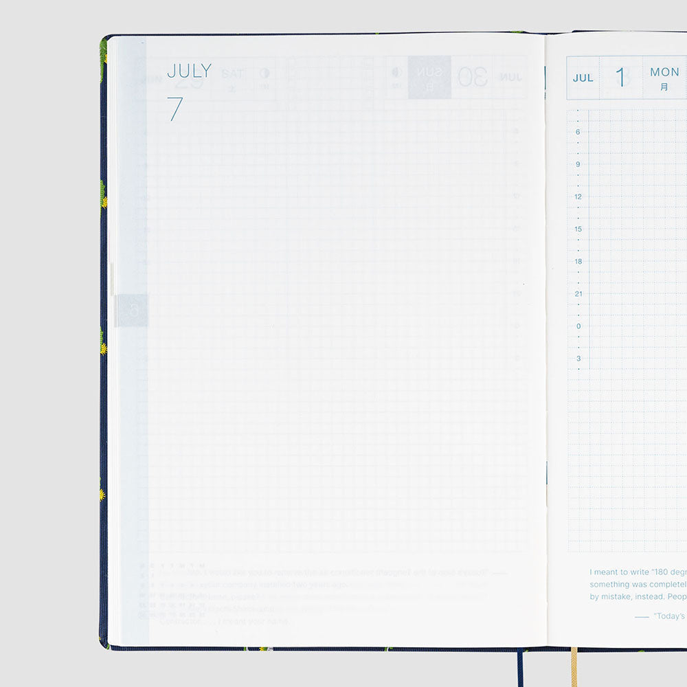 Hobonichi HON A5 2024 ENG Bow & Tie: Tiny Dragons