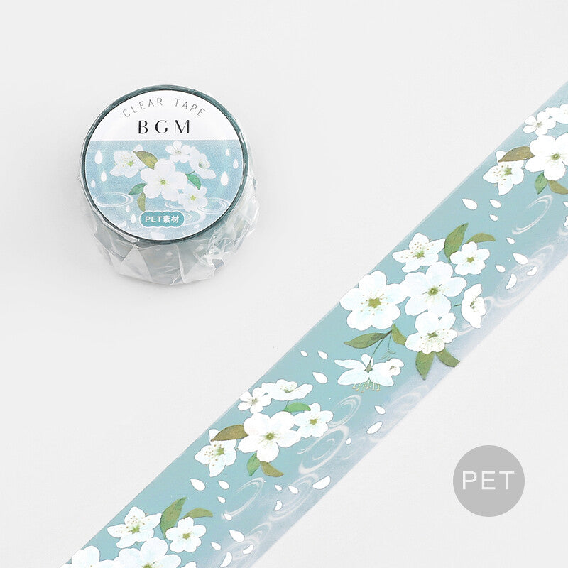 30mm PET -teippi White Cherry Blossom